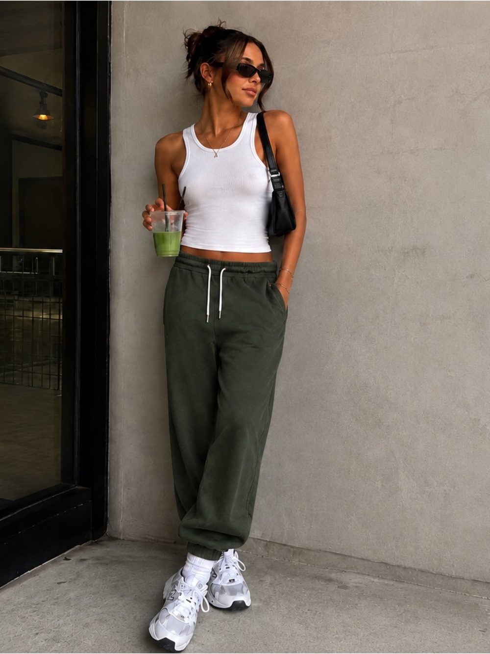 Volcom Lived In Lounge Jogger Pants Grey Green Drawstring Sweatpants Women S